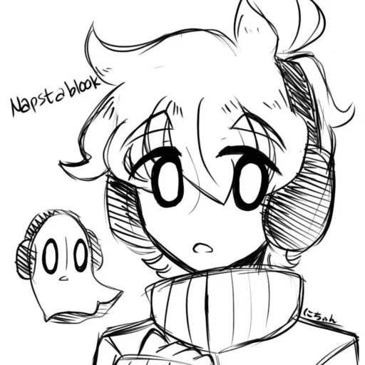 👻 Стикер «Napstablook Undertail» для Telegram