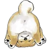 🍑 Эмодзи «нарисованные собачки» для Telegram