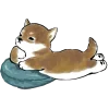 🛌 Эмодзи «нарисованные собачки» для Telegram