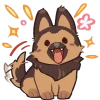 🐶 Эмодзи «нарисованные собачки» для Telegram