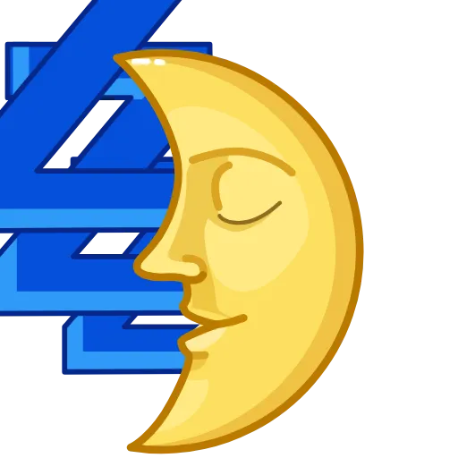 🌛 Стикер «Смайлики» для Telegram