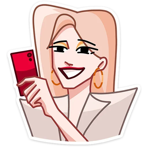 ☺ Стикер «Наташа» для Telegram