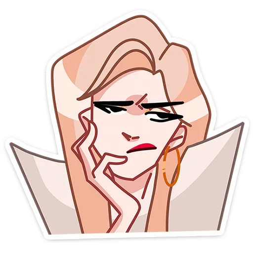 😔 Стикер «Наташа» для Telegram