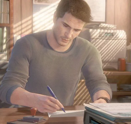 🖊 Стикер «Nathan Drake» для Telegram