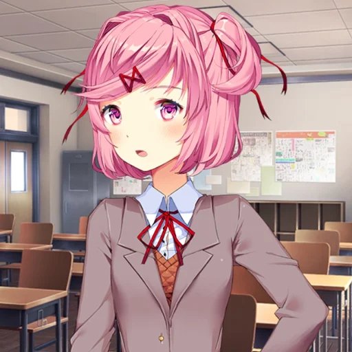 🍮 Стикер «Natsuki chan» для Telegram
