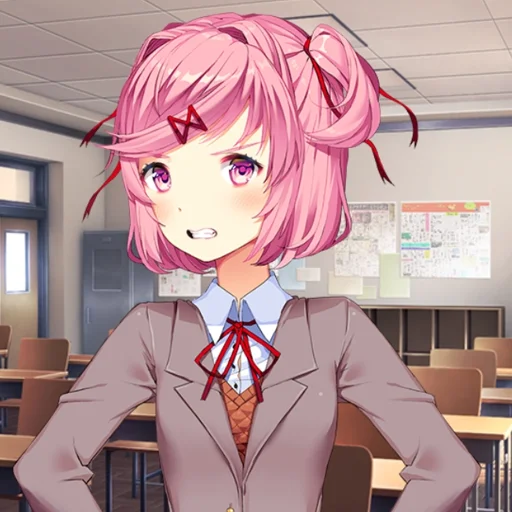 💭 Стикер «Natsuki chan» для Telegram