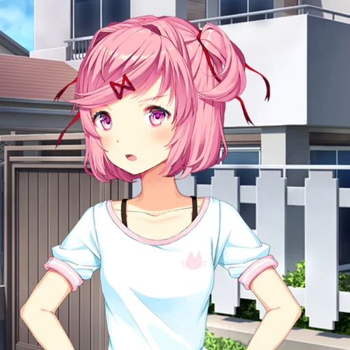 🛁 Стикер «Natsuki chan» для Telegram