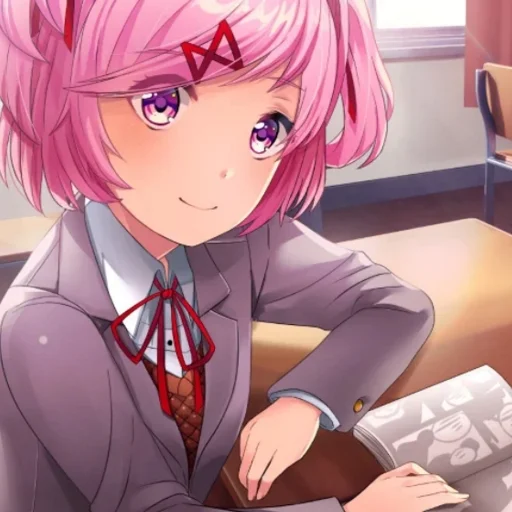 🐇 Стикер «Natsuki chan» для Telegram