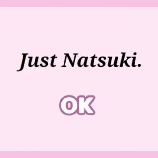 Стикерпак Natsuki chan для Telegram