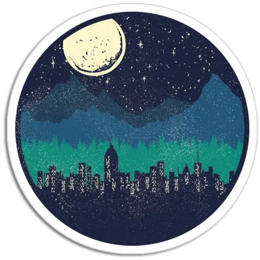 ⛰ Стикер «Nature Scenes» для Telegram
