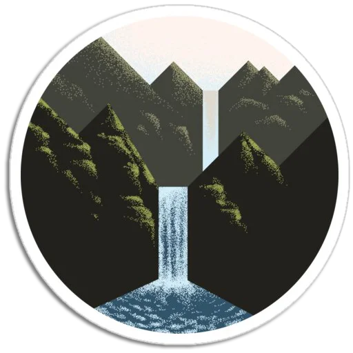 ⛰ Стикер «Nature Scenes» для Telegram