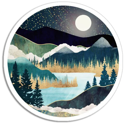 ⛰ Стикер «Nature Scenes» для Telegram