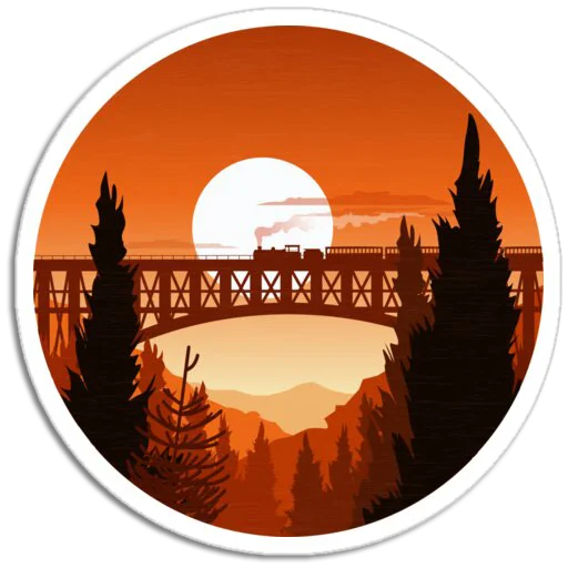 🌉 Стикер «Nature Scenes» для Telegram