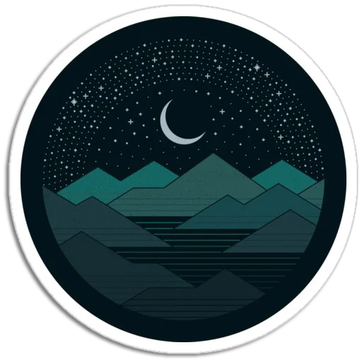 ⛰ Стикер «Nature Scenes» для Telegram