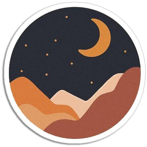 ⛰ Стикер «Nature Scenes» для Telegram