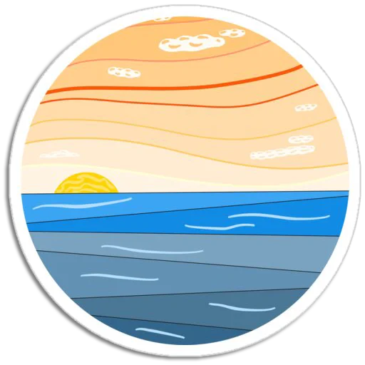 🐳 Стикер «Nature Scenes» для Telegram