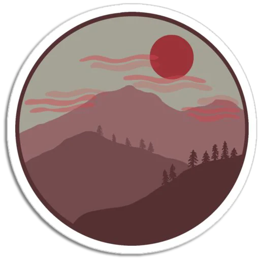 🌄 Стикер «Nature Scenes» для Telegram