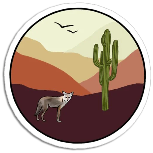 ⛰ Стикер «Nature Scenes» для Telegram