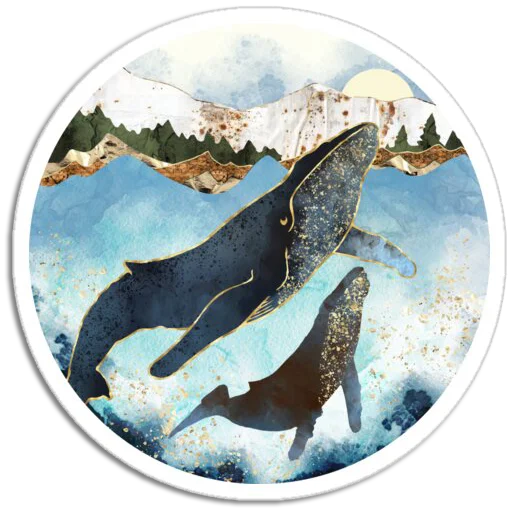 🐳 Стикер «Nature Scenes» для Telegram