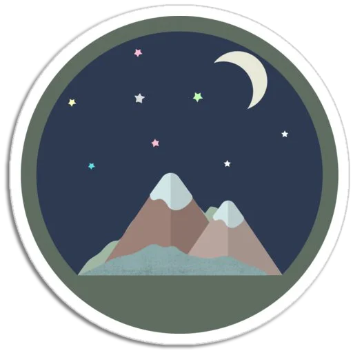 ⛰ Стикер «Nature Scenes» для Telegram