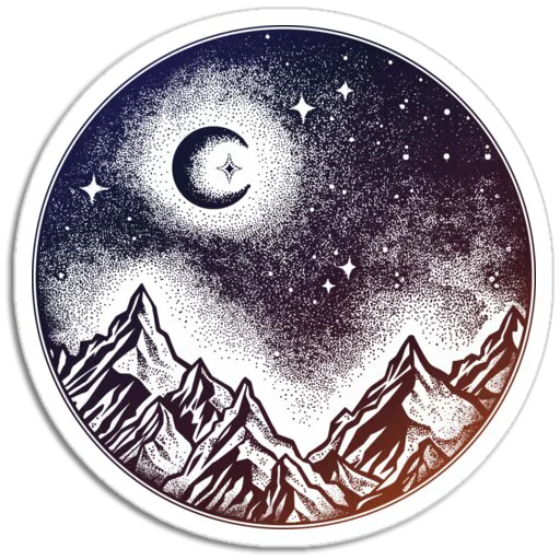 ⛰ Стикер «Nature Scenes» для Telegram