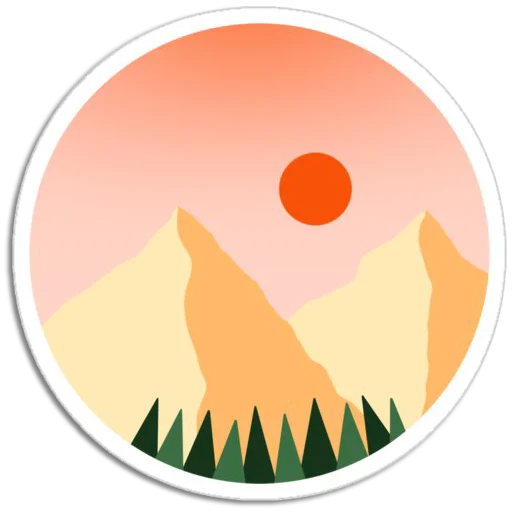 🌄 Стикер «Nature Scenes» для Telegram