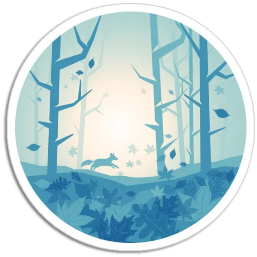 🌲 Стикер «Nature Scenes» для Telegram