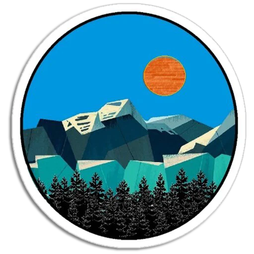 🌄 Стикер «Nature Scenes» для Telegram
