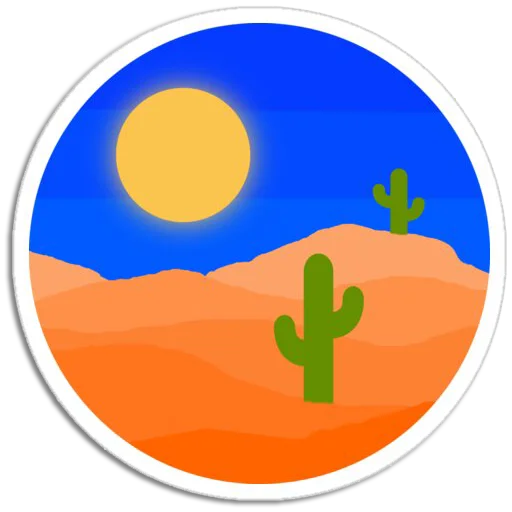 🏜 Стикер «Nature Scenes» для Telegram