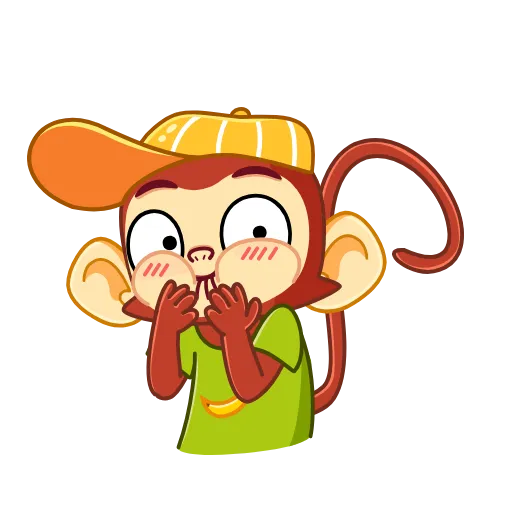 Стикерпак Monkey для Telegram — скачать