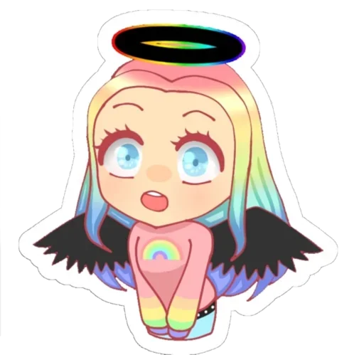 😮 Стикер «Ульяна Rainbow» для Telegram