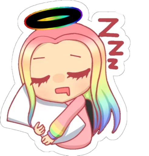 😴 Стикер «Ульяна Rainbow» для Telegram