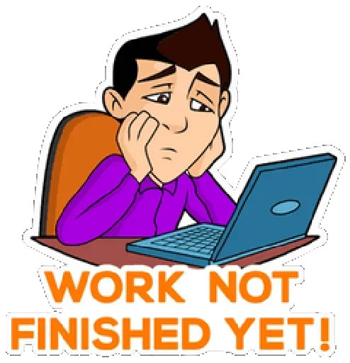 😩 Стикер «Need a Break» для Telegram
