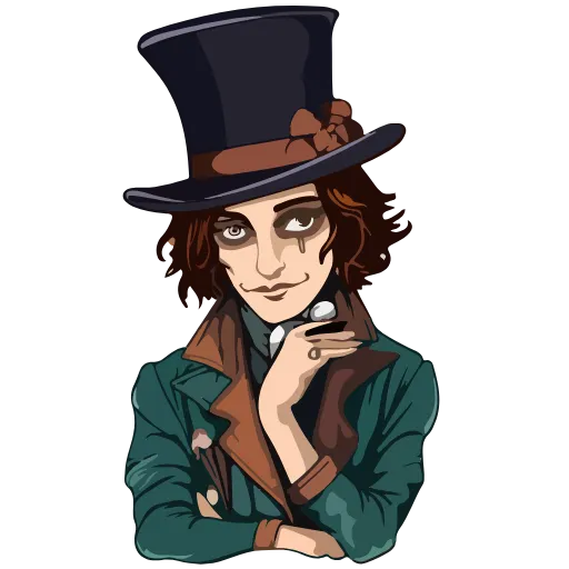 🎩 Эмодзи «Нейроалиса» для Telegram