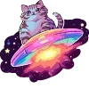 🌠 Эмодзи «Котокосмос» для Telegram