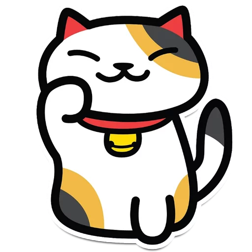 Стикерпак Neko Atsume для Telegram — скачать