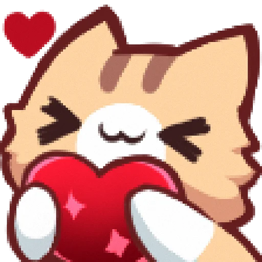 ❤️ Стикер «Neko&;s emotes» для Telegram