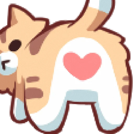 ❤️ Стикер «Neko&;s emotes» для Telegram