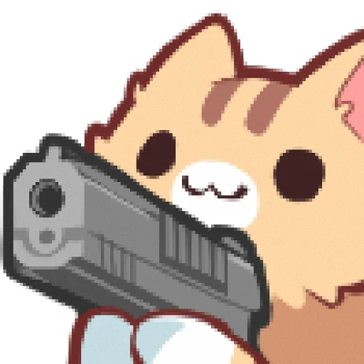 🔫 Стикер «Neko&;s emotes» для Telegram