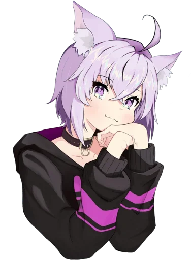 😍 Стикер «Nekomata Okayu» для Telegram