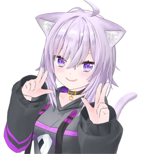😍 Стикер «Nekomata Okayu» для Telegram