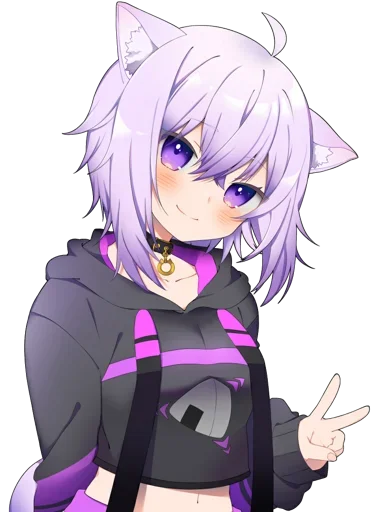 😍 Стикер «Nekomata Okayu» для Telegram