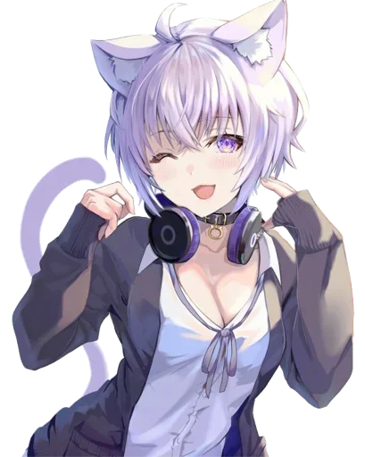 😍 Стикер «Nekomata Okayu» для Telegram
