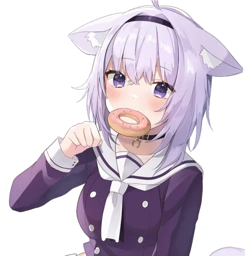 😍 Стикер «Nekomata Okayu» для Telegram