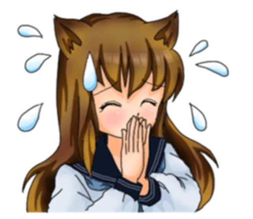 😅 Стикер «Neko Mimi-chan» для Telegram