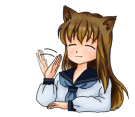 👎 Стикер «Neko Mimi-chan» для Telegram
