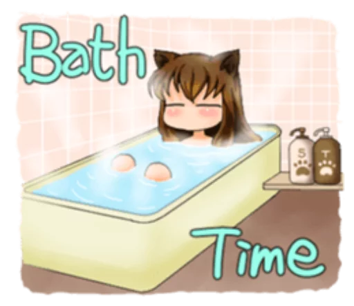♨ Стикер «Neko Mimi-chan» для Telegram