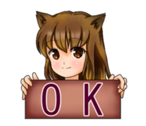 😇 Стикер «Neko Mimi-chan» для Telegram
