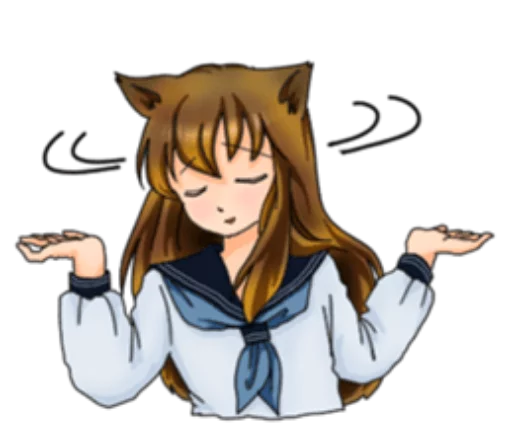 😆 Стикер «Neko Mimi-chan» для Telegram