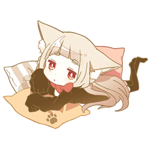 😴 Стикер «Некомими–тян» для Telegram